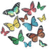 34pcs Pre-Cut Edible Butterflies Wafer Paper for Easter Wedding Cake Cupcake