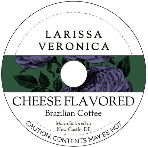 Larissa Veronica Cheese Flavored Brazilian Coffee (Single Serve K-Cup Pods) (Gourmet, Naturally Flavored, Whole