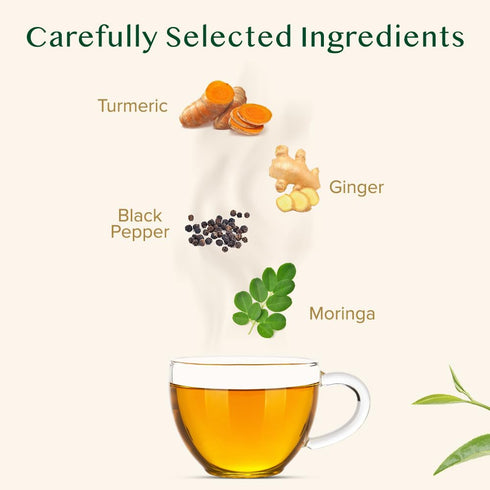 (100 100% VAHDAM, Turmeric Moringa Tea Bags Herbal Tea Bags) Caffeine Free, Non GMO | Pure Herbal Blend - Sweet