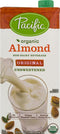 Pacific Foods Organic Original Almond Milk,Unsweetened,32 Oz. (10 packs)