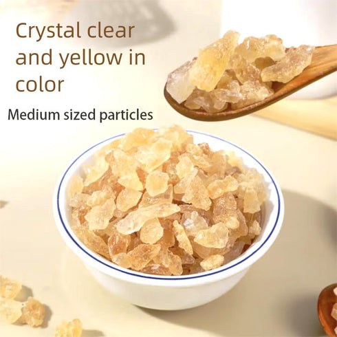 MOORCHOCO 14.1oz) Yellow Rock Sugar for Pho, Medium-Sized (Medium sized particles