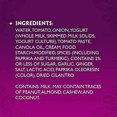 Simmer 15 (Pack 3) Patak's Tikka Masala Sauce with Creamy Tomato, Onion, Cilantro & Spices, No Artificial Flavors