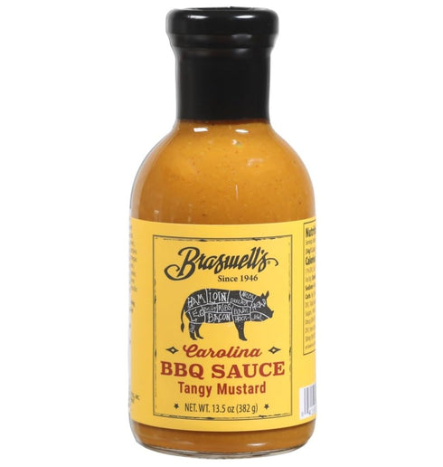 Braswells Gourmet Tangy Mustard BBQ Sauce Small-Batch, Renowned Specialty, Made in USA,