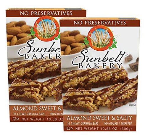 Sunbelt Bakery Almond Sweet & Salty Chewy Granola Bars, 10 Bars In