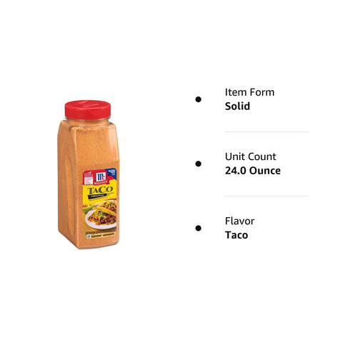 McCormick Original Taco Seasoning Mix, 24 Ounce