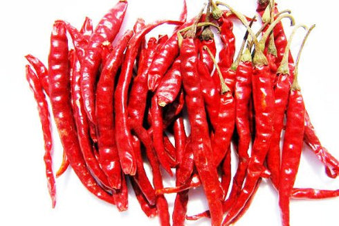Thai Whole Dried Chile Peppers, Very Hot, 100g (Seed Jinda)