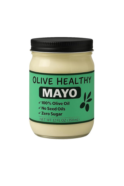Olive Healthy Mayo made with 100% Olive Oil, No Seed Oils and Zero Sugar,