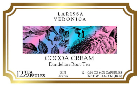 Larissa Veronica (12 572195) 2 Pack Cocoa Cream Dandelion Root Tea (Single Serve K-Cup Pods) pods, ZIN: