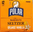 12 oz 12 pack Polar Seltzer Water Orange Vanilla, fl cans
