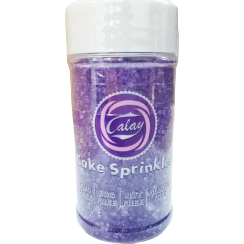 90g/3.2oz Senchanting Violet Sanding Sugar Sprinkles, Edible Crystal Light Purple Sanding Candy Sugar for Cake
