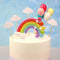 DIYASY Rainbow Cake Topper Kit, Cloud Balloon Birthday Wedding Cake Flags for Party Baking Decoration Supplies