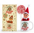 Swirlee Pop Set Christmas Elf Mug Gift Boy Elf in Ceramic Coffee Mug with Giant Peppermint Swirl Lollipop & Ornaments