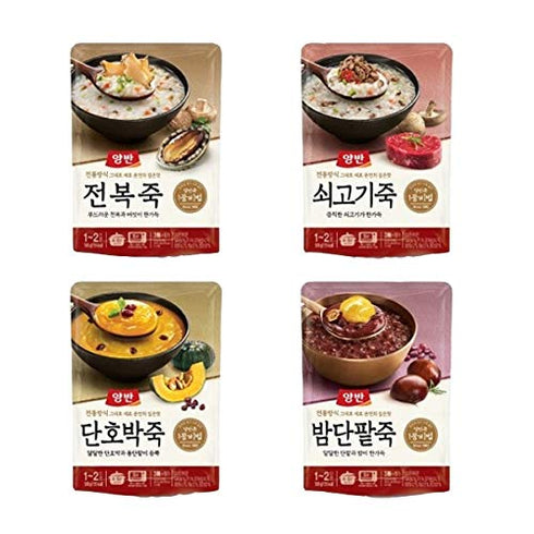 Yasik Pouch(420g): 2, 2 Dongwon Korean Porridge | Sweet Red Bean, Pouches