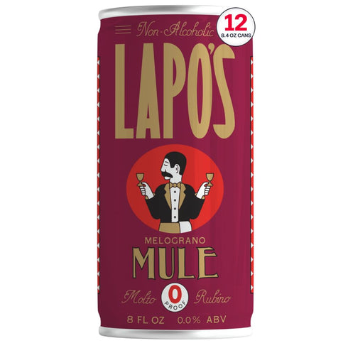 Lapo's Pomegranate Mule, Non Alcoholic Drink & Mocktail, Lemon, Wildflower Honey, Rosemary