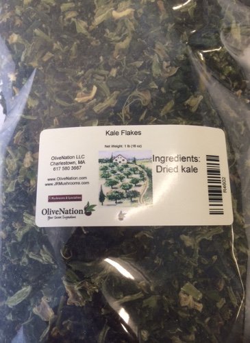 8 "OliveNation Dried Kale Flakes, Chopped Kale Leaves, Superfood, Non-GMO, Gluten Free, Kosher, Vegan - ounces"