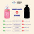 (6 Mogu Mogu Drink Passion Fruit Bottles) Delicious drinks made with nata de coco (coconut jelly). Fun chewable juice