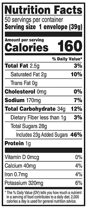 Elesbo 22 Packets, 50 (1 pack) Milk Chocolate Hot Cocoa Mix ct.