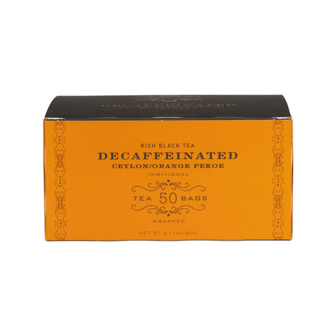 50 Count Harney & Sons Black Tea, Tea Bags, Decaffeinated