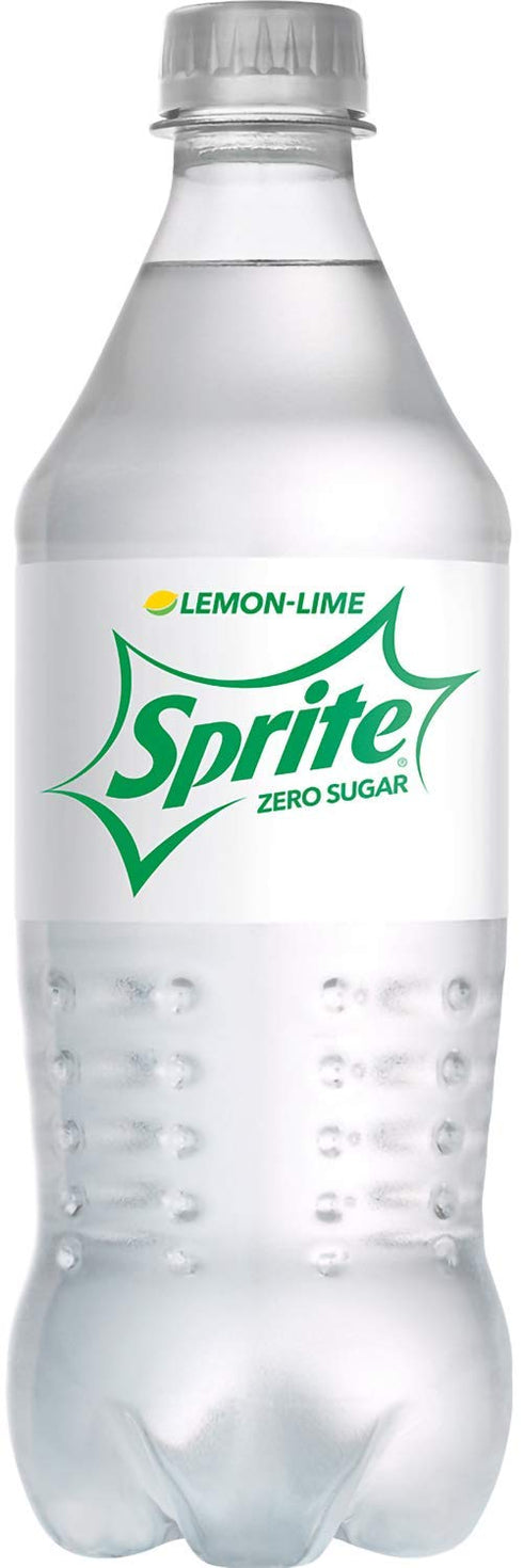 Variety Pack Zero Sprite 20 oz Soda Bottles (Pack of 8, Total of 160