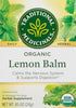 Traditional Medicinals Organic Lemon Balm Herbal Tea, Calming and Supports Digestion, 16 Tea Bags (Pack of 1)