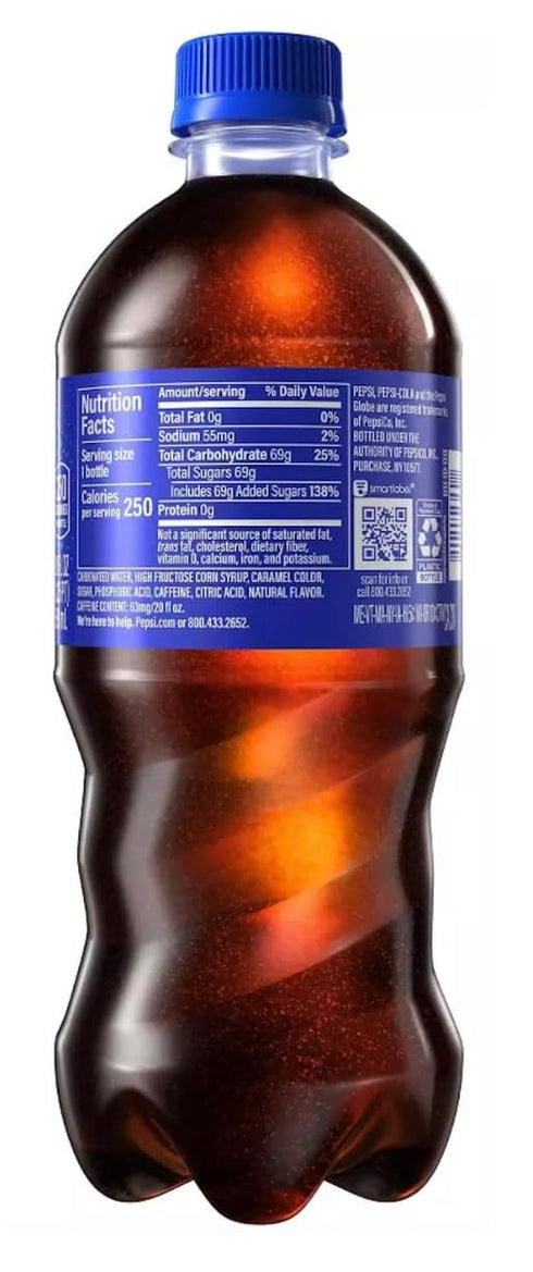 B4Y 20 Oz (12) Pepsi Soda, Bottles