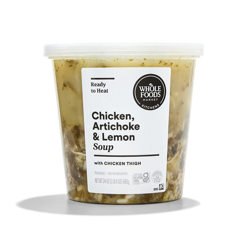 WHOLE FOODS MARKET KITCHENS , Chicken Lemon Artichoke Soup, 24 Ounce