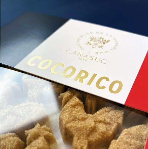 Metr 3D 6.4 Oz, Canasuc Cocorico (French Roosters) Pur Sucre de Canne, Assorted Molded Brown Cane Sugars, Made