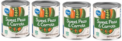 Generic Sweet Peas & Carrots (4 Cans, 8.5 oz. Each)