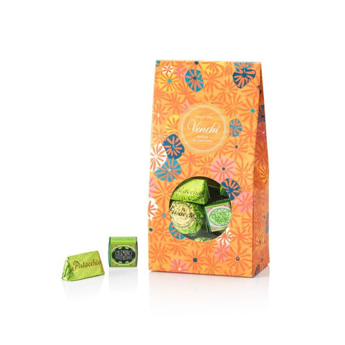 10.69 oz, Venchi - Murrine Gift Box with Assorted Pistachio and White Chocolates, Gluten-Free, No Artificial Colors