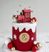 JeVenis Christmas Train Cake Decoration Train Cake Topper Train Theme Birthday Decorations Baby Shower Party Supplies