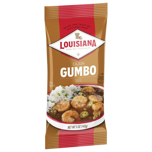 Louisiana Base Gumbo, 5 Ounce (Pack of 5), Authentic Delicious Gumbo, Just Add Your Choice of Meat