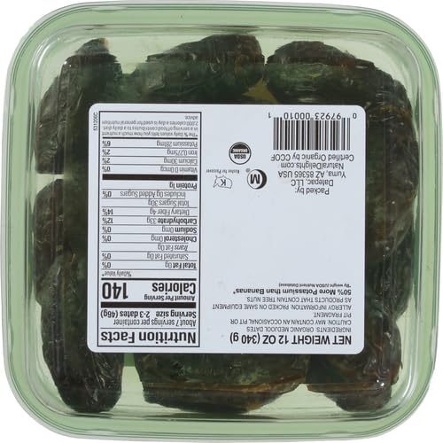 Fresh Produce (Brands May Vary) 12 Oz Natural Delights, Organic Pitted Fresh Medjool Dates