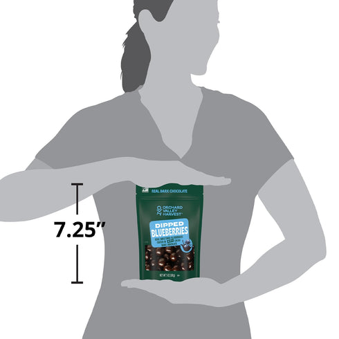 5 oz (Pack 1), Dark Chocolate Dipped Blueberries of Made With Real Sweetened Blueberries, Gluten Free, Non-GMO Project