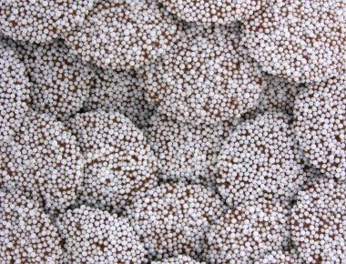 3LBS-dark Bayside Candy Nonpareil Snow Caps, chocolate