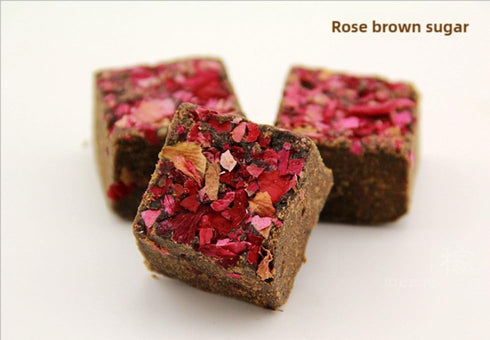 TURNWIST sugar,8.81 (250 Handmade brown sugar cubes, Black sugar, rose brown ounces grams), red rose flavor