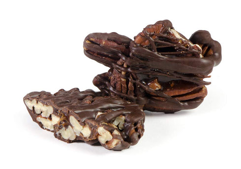 Box of Caramel Chocolate Covered Nuts - Assorted Variety of Chocolate Nuts, Pecan Patties, Almond, Cashew Clusters