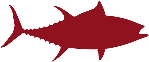 Sedona Graphix llc Bigeye Tuna Fish (11" x 4.6", Dark Red)