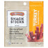 Old Wisconsin 6 Package Turkey Sausage Snack Sticks, Naturally Smoked, Ready to Eat, High Protein, Low Carb, Keto