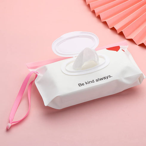 Nobu 5 24*13.5cm(random piecesSnap Strap Portable Baby Wet Wipes Bag Tissue Box Container Eco-friendly Easy-carry