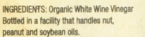 Napa Valley Naturals 128 Organic White Wine Vinegar, Ounce