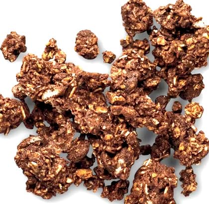 Generic 12 oz Double Chocolate Chunk Granola: Gluten Free Dark Chocolate Snack, Crunchy Breakfast, Ice Cream Yogurt