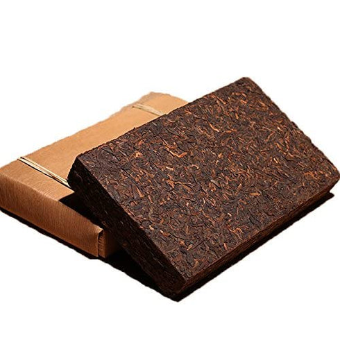 DIAN MAI HAO 2009, 500g Package Yunnan Pu'er Tea Brick - Fermented Black Tea Since Organic Pu-erh With Bamboo Leaves