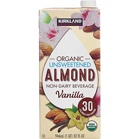 KIRKLAND 31.9 Oz (Pack 6) Signature Organic Almond Unswtd Beverage, Fl
