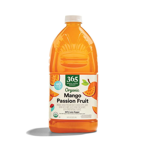 365 by Whole Foods Market, Organic Mango Passionfruit Juice, Reduced Sugar, 64
