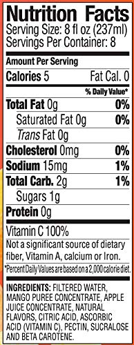 5 64 Oz (Pack 8) Langers Calorie, Mongo Mango, Fl