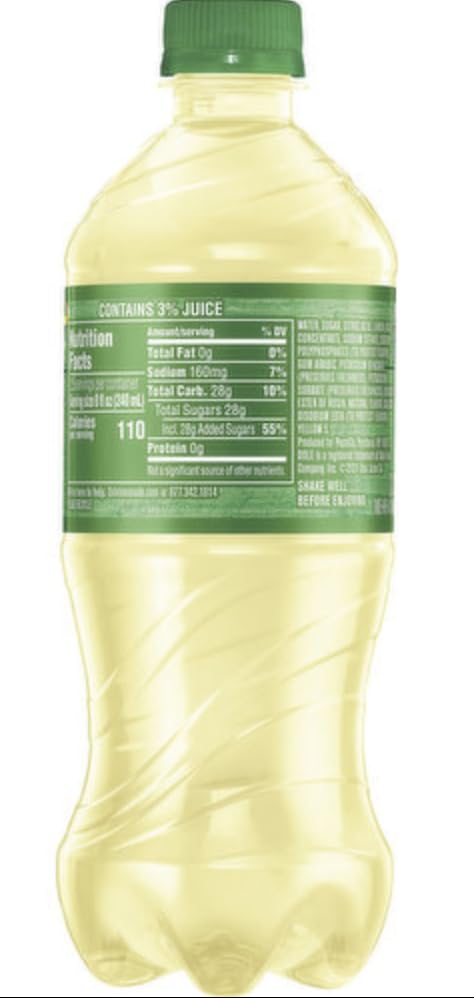 B4Y 20 Oz (12) Dole Lemonade, Bottles
