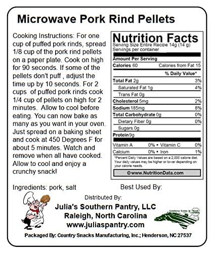Carolina Gold Nuggets 16 Microwave Pork Puffies Bake-N-Puffs, Original, Ounce