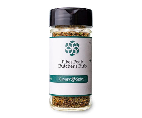Savory Spice Pikes Peak Butcher's Rub - Salt & Pepper Meat Rub for Beef, Pork & Poultry | All-Purpose BBQ Seasoning Rub for Grilling, Smoking & Roasting (Medium Jar - Net: 2.8 oz)