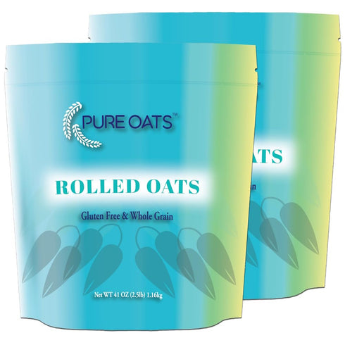 PureOats Gluten Free Rolled Oats, 41oz Bag (Pack Of 2), 100% Whole Grain,