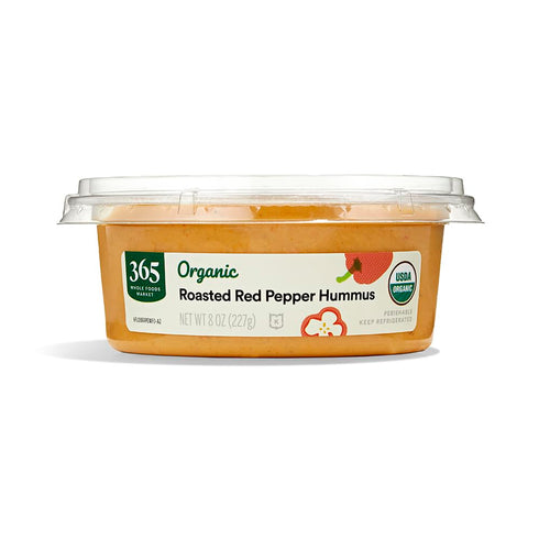 365 by Whole Foods Market Organic Roasted Red Pepper Hummus, 8 OZ